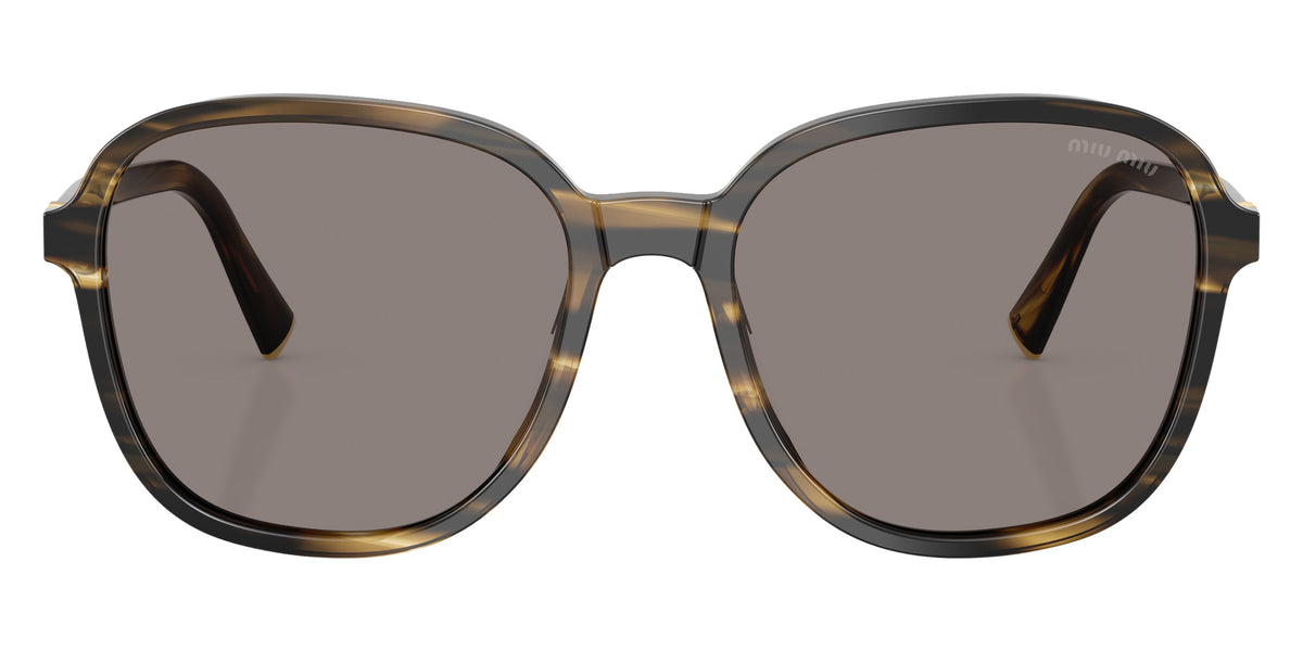Miu Miu® MU B01S Sunglasses MU B01S 25E80Q 58 - Striped Loden
