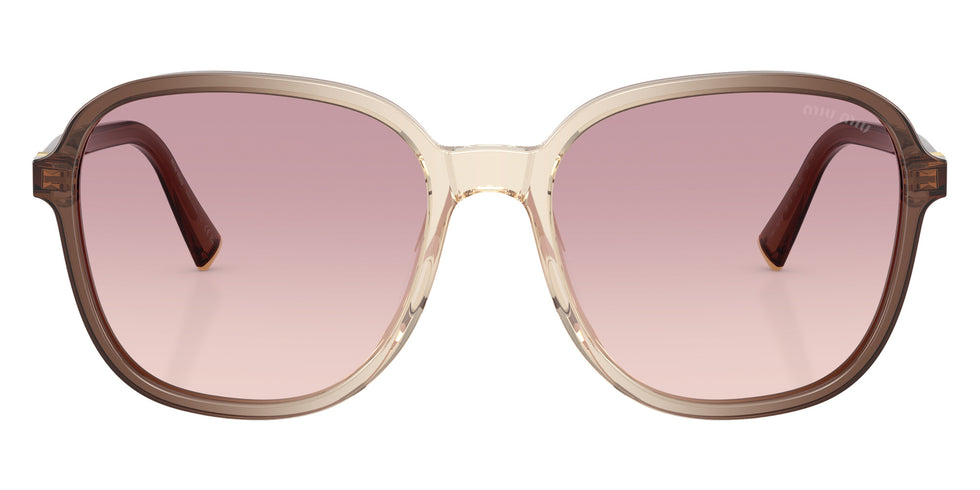 Miu Miu® MU B01SF Sunglasses MU B01SF 25G40S 58 - Brown Transparent