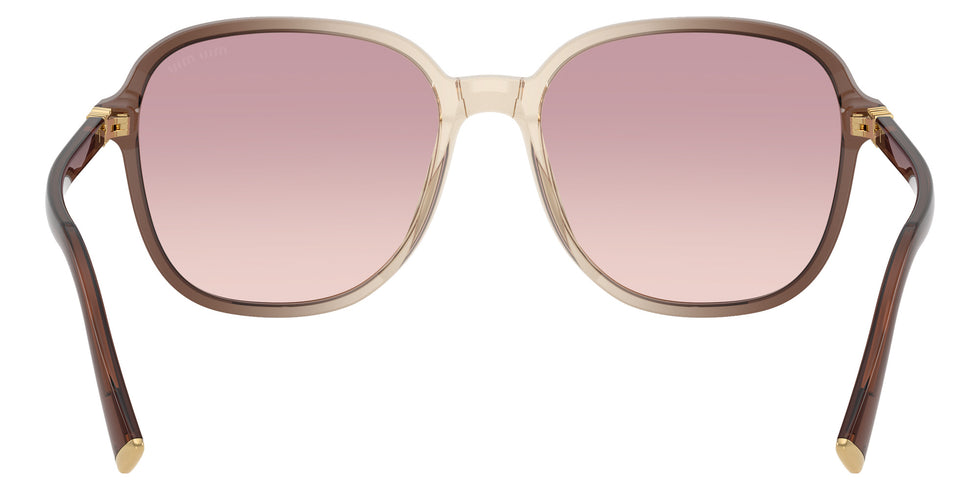 Miu Miu® MU B01SF Sunglasses MU B01SF 25G40S 58 - Brown Transparent