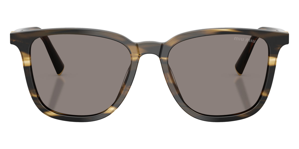 Miu Miu® MU B03S Sunglasses MU B03S 25E80Q 53 - Striped Loden