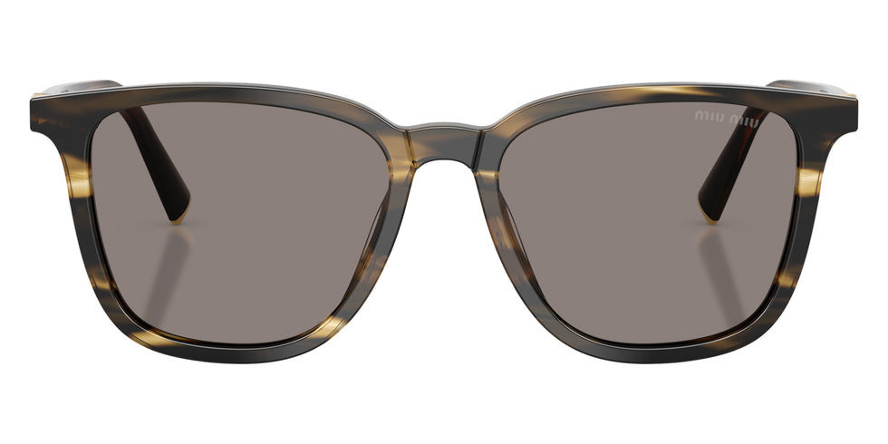 Miu Miu® MU B03S Sunglasses MU B03S 25E80Q 53 - Striped Loden