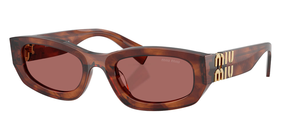 Miu Miu® MU B04S Sunglasses MU B04S 26E80B 53 - Striped Tobacco