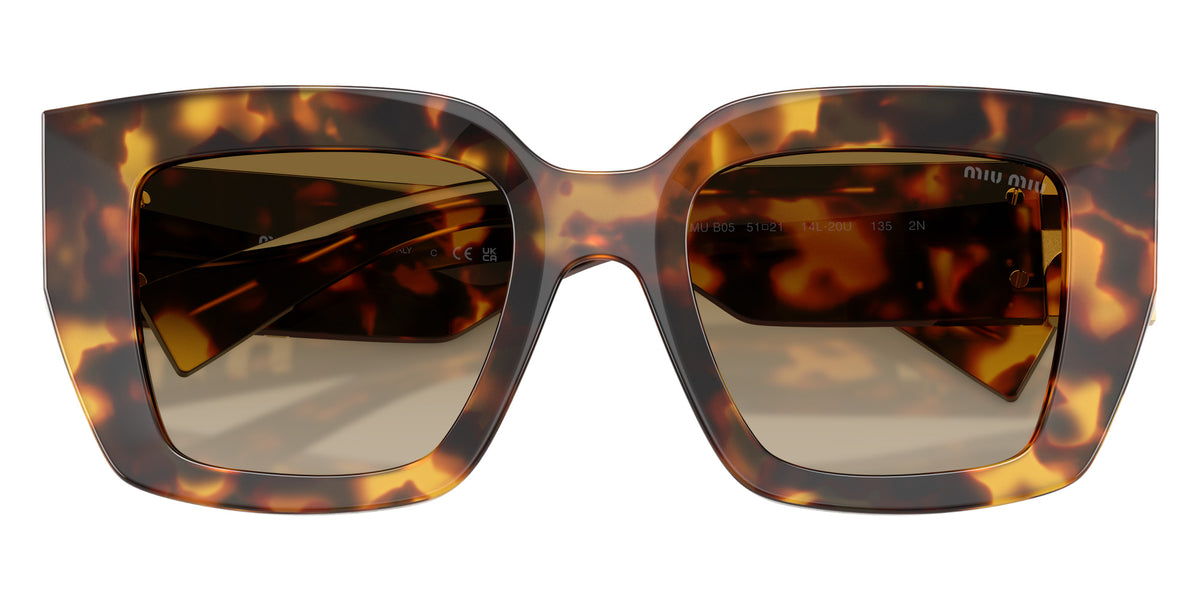 Miu Miu® MU B05S Sunglasses MU B05S 14L20U 51 - Honey Havana