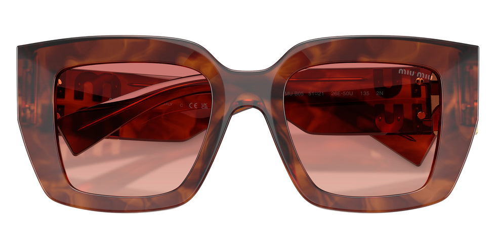 Miu Miu® MU B05S Sunglasses MU B05S 26E50U 51 - Striped Tobacco
