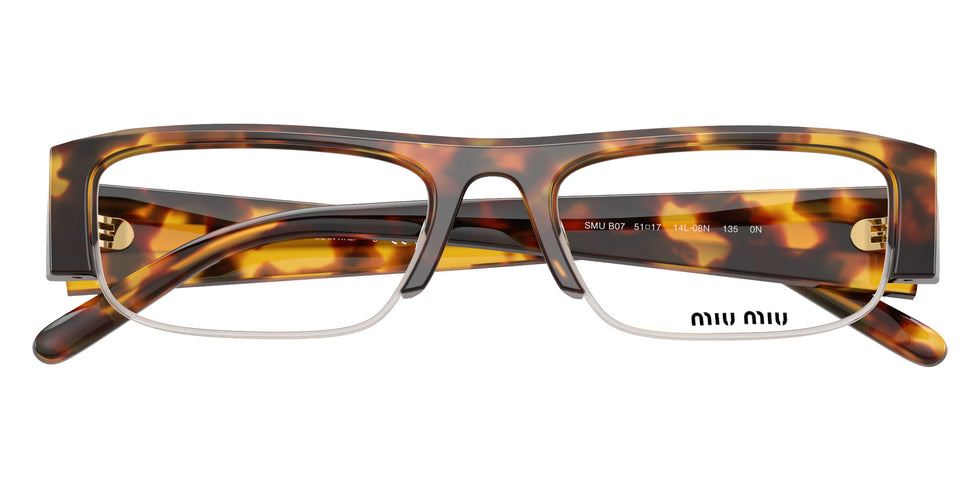 Miu Miu® MU B07S Sunglasses MU B07S 14L08N 51 - Honey Havana