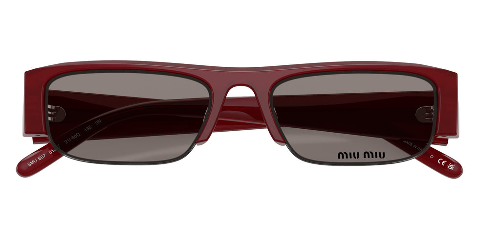 Miu Miu® MU B07S Sunglasses MU B07S 21I80Q 51 - Opaline Burgundy