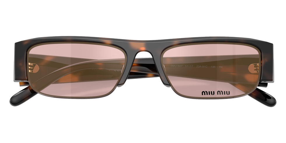 Miu Miu® MU B07S Sunglasses MU B07S 23A91C 51 - Havana Mauve