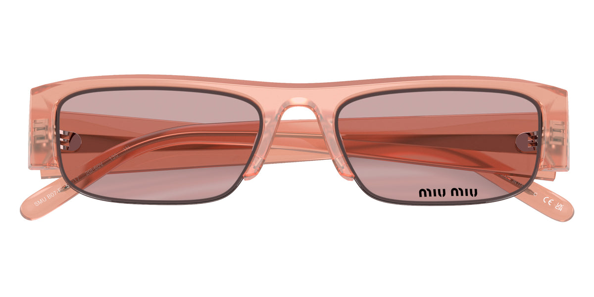 Miu Miu® MU B07SF Sunglasses MU B07SF 20I60V 54 - Opaline Pink