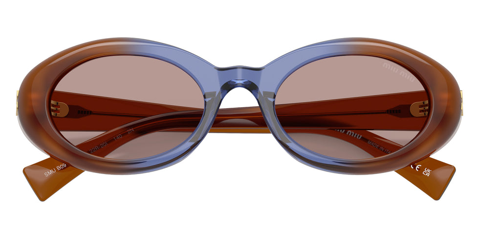Miu Miu® MU B09S Sunglasses MU B09S 22R20I 52 - Opal Brown