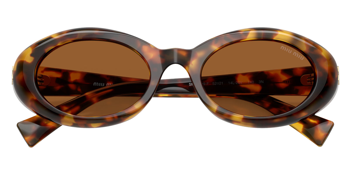 Miu Miu® MU B09SF Sunglasses MU B09SF 14L20V 52 - Honey Havana