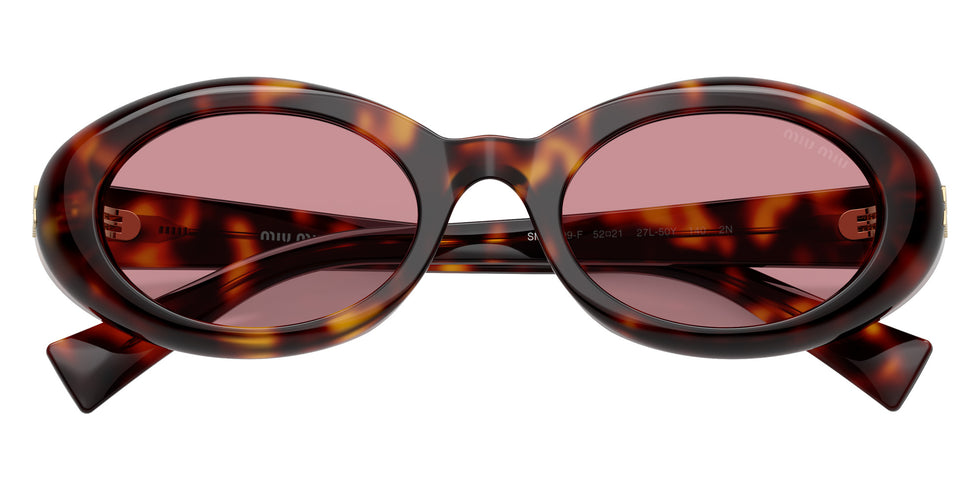 Miu Miu® MU B09SF Sunglasses MU B09SF 27L50Y 52 - Havana