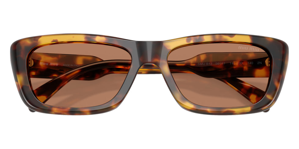 Miu Miu® MU B12S Sunglasses MU B12S 14L20D 56 - Honey Havana