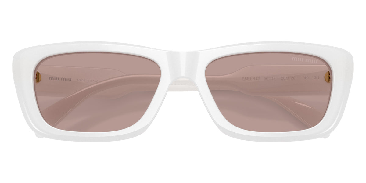 Miu Miu® MU B12S Sunglasses MU B12S 20M20I 56 - Opal White