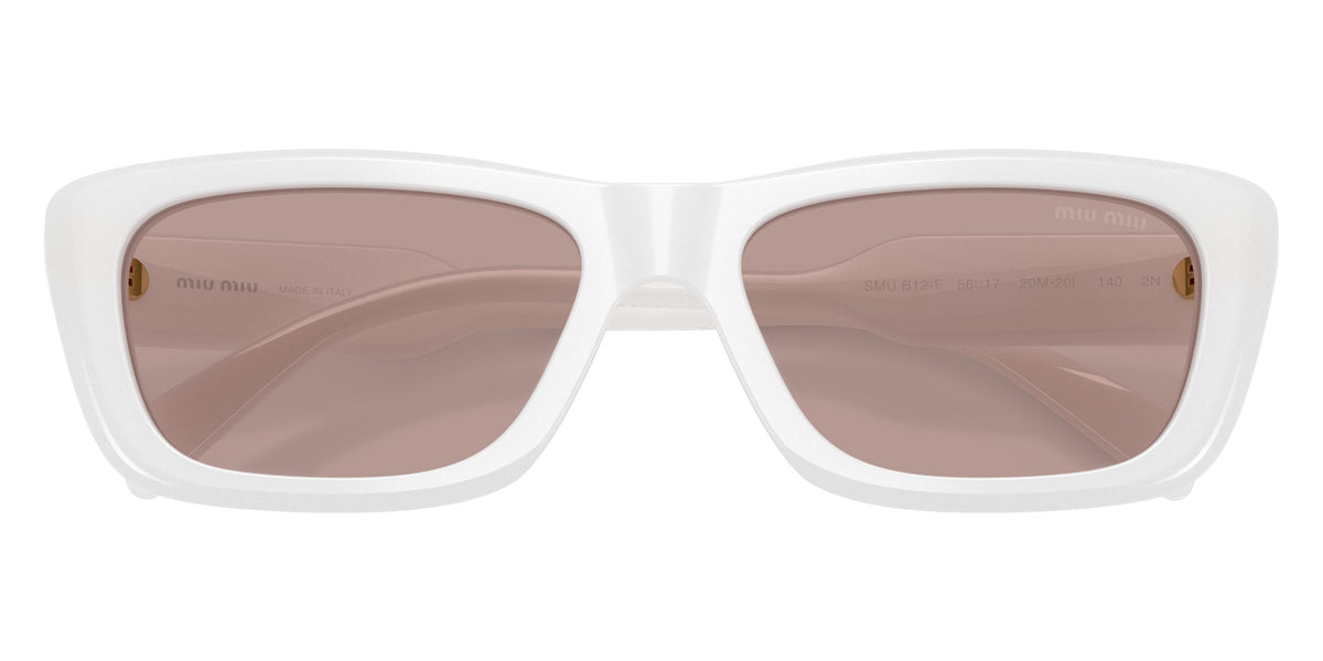Miu Miu® MU B12SF Sunglasses MU B12SF 20M20I 56 - Opal White