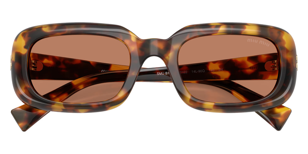 Miu Miu® MU B13SF Sunglasses MU B13SF 14L90Q 52 - Honey Havana