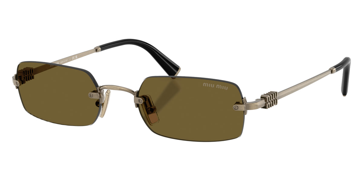 Miu Miu® MU B50S Sunglasses MU B50S 26C09Z 52 - Old Gold