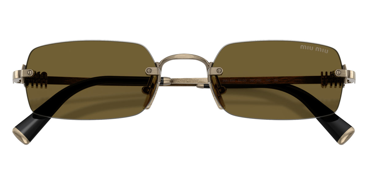 Miu Miu® MU B50S Sunglasses MU B50S 26C09Z 52 - Old Gold