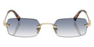 Miu Miu® MU B50S Sunglasses MU B50S ZVN80O 52 - Pale Gold