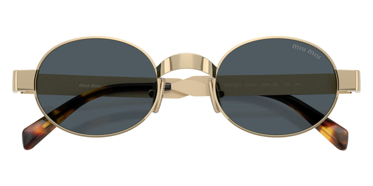 Miu Miu® MU B51S Sunglasses MU B51S ZVN70B 47 - Pale Gold