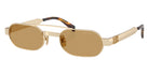 Miu Miu® MU B52S Sunglasses MU B52S 22M10Y 52 - Ancient Gold
