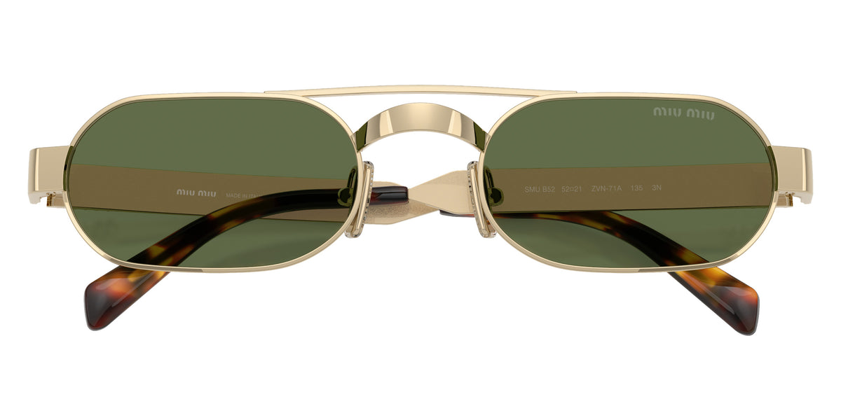 Miu Miu® MU B52S Sunglasses MU B52S ZVN71A 52 - Pale Gold