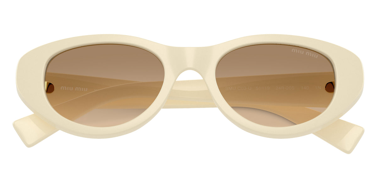 Miu Miu® MU C03SU Sunglasses MU C03SU 24R20S 51 - Milky
