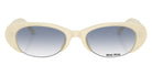 Miu Miu® MU C05SU Sunglasses MU C05SU 22Q80O 52 - Opal White