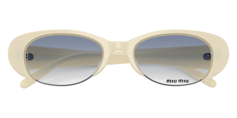 Miu Miu® MU C05SU Sunglasses MU C05SU 22Q80O 52 - Opal White