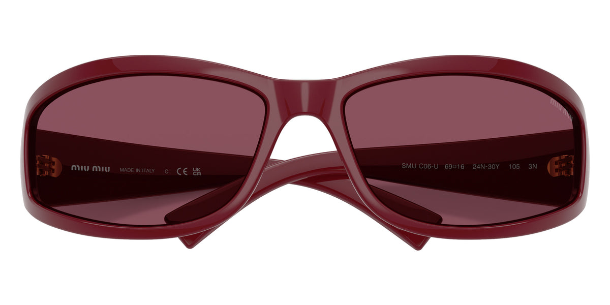 Miu Miu® MU C06SU Sunglasses MU C06SU 24N30Y 69 - Bordeaux
