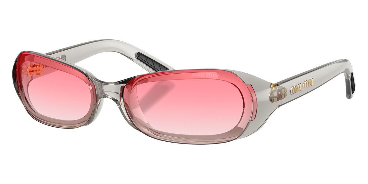 Miu Miu® MU C07SU Sunglasses MU C07SU 22T81E 62 - Transparent Grey