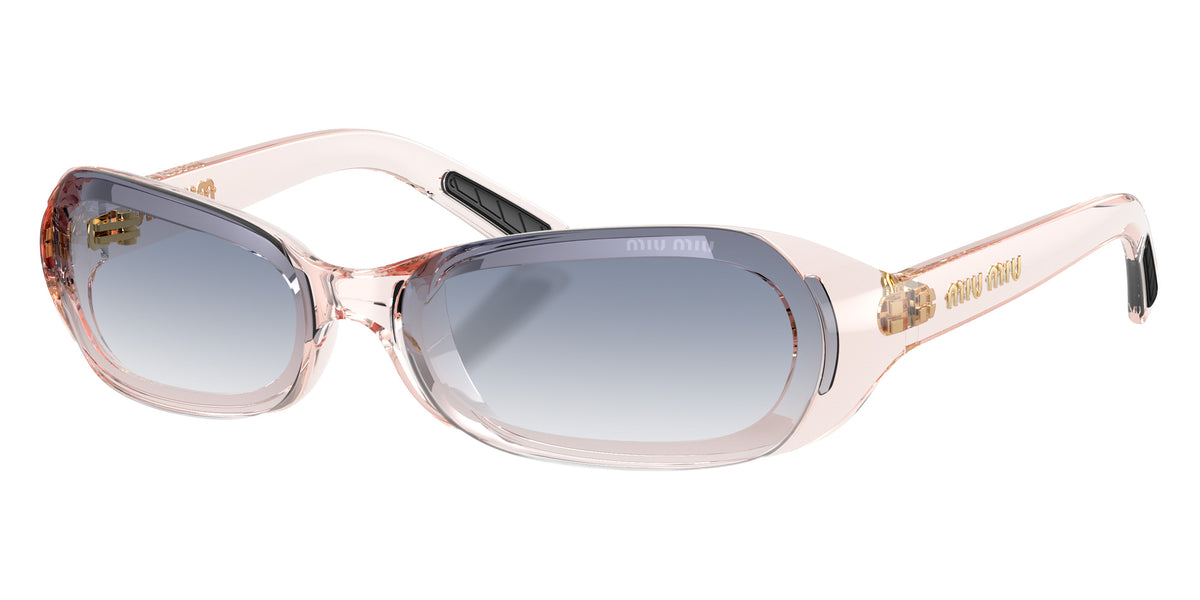 Miu Miu® MU C07SU Sunglasses MU C07SU 28S41G 62 - Transparent Pink
