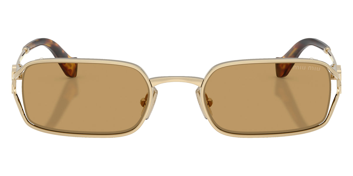 Miu Miu® MU C50S Sunglasses MU C50S ZVN10Y 52 - Pale Gold