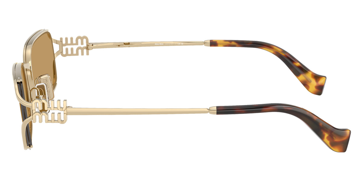 Miu Miu® MU C50S Sunglasses MU C50S ZVN10Y 52 - Pale Gold