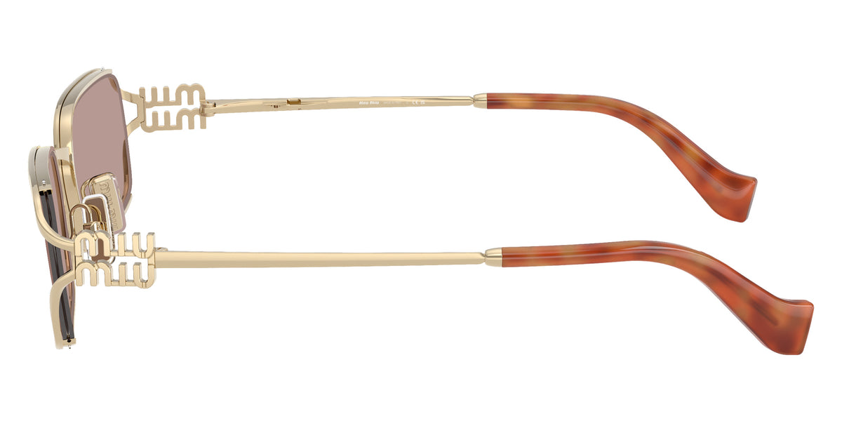 Miu Miu® MU C50S Sunglasses MU C50S ZVN20I 52 - Pale Gold