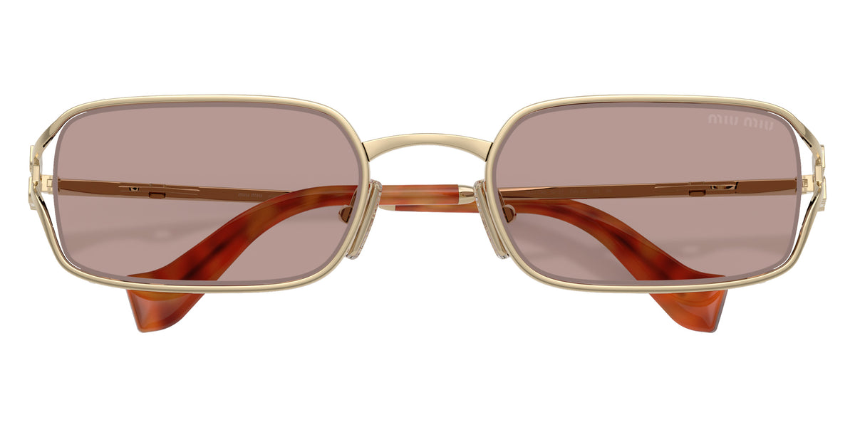Miu Miu® MU C50S Sunglasses MU C50S ZVN20I 52 - Pale Gold