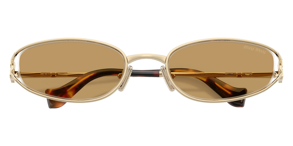 Miu Miu® MU C51S Sunglasses MU C51S ZVN10Y 54 - Pale Gold