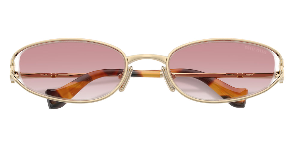 Miu Miu® MU C51S Sunglasses MU C51S ZVN70O 54 - Pale Gold