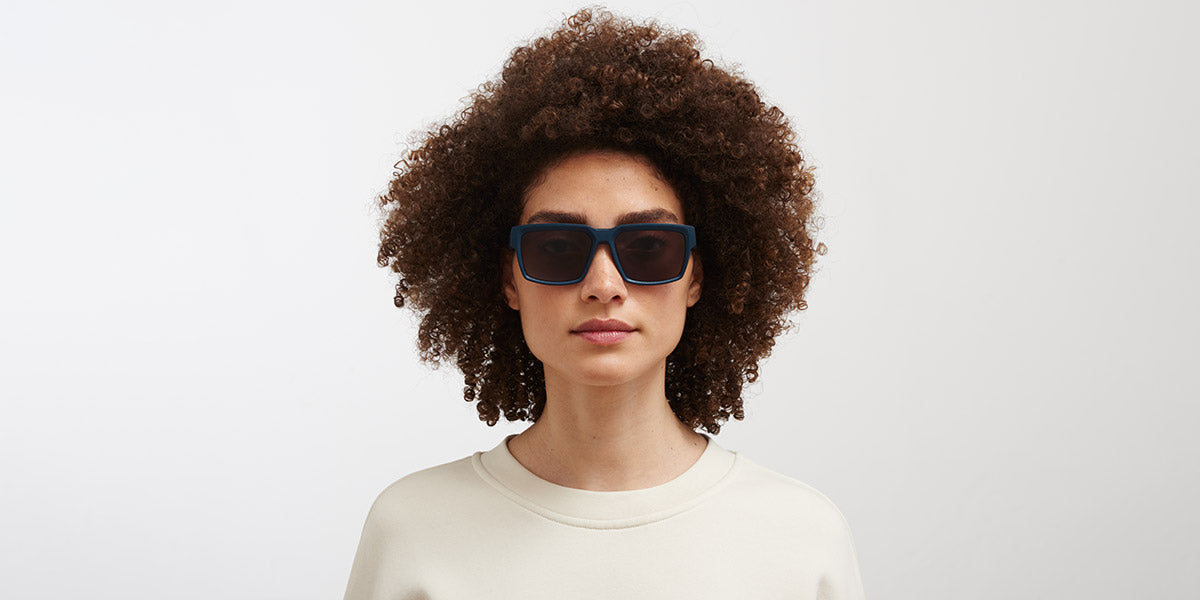 Mykita® MUSK MYK MUSK MD34 Indigo / Brown Solid 58 - MD34 Indigo / Brown Solid Sunglasses