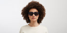 Mykita® MUSK MYK MUSK MD34 Indigo / Brown Solid 58 - MD34 Indigo / Brown Solid Sunglasses