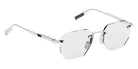 Movitra® Sine 01 MVT SINE 01 BRUSHED SILVER POLISHED SILVER 52 Eyeglasses - Brushed Silver & Polished Silver