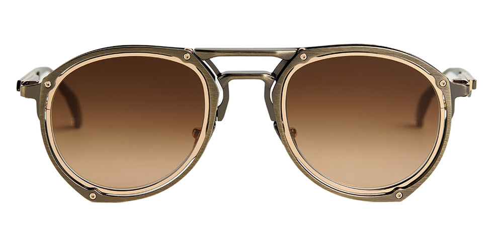 Movitra® Trinitas 04 MVT TRINITAS 04 BRUSHED ANTIQUE GUN POLISHED ROSE GOLD METAL 50 Sunglasses - Brushed Antique Gun & Polished Rose Gold Metal
