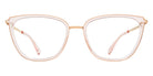 Mykita® AILI MYK AILI 10017211 - A27 Champagne Gold/Rose Water/Clear Eyeglasses