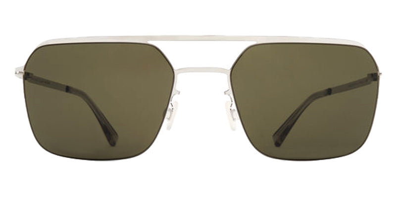 Mykita® ALISTER MYK ALISTER 10087083 - Shiny Silver/Raw Green Solid Sunglasses