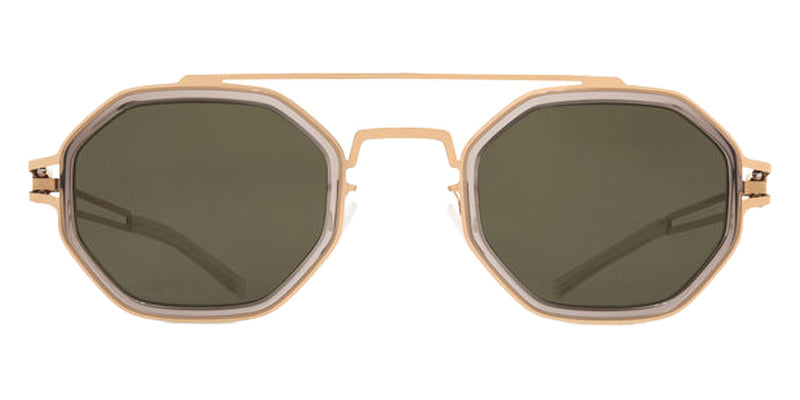 Mykita® ARTURO MYK ARTURO 10087894 - A83-Champagne Gold/Clear Ash/Rawgreen Solid Sunglasses