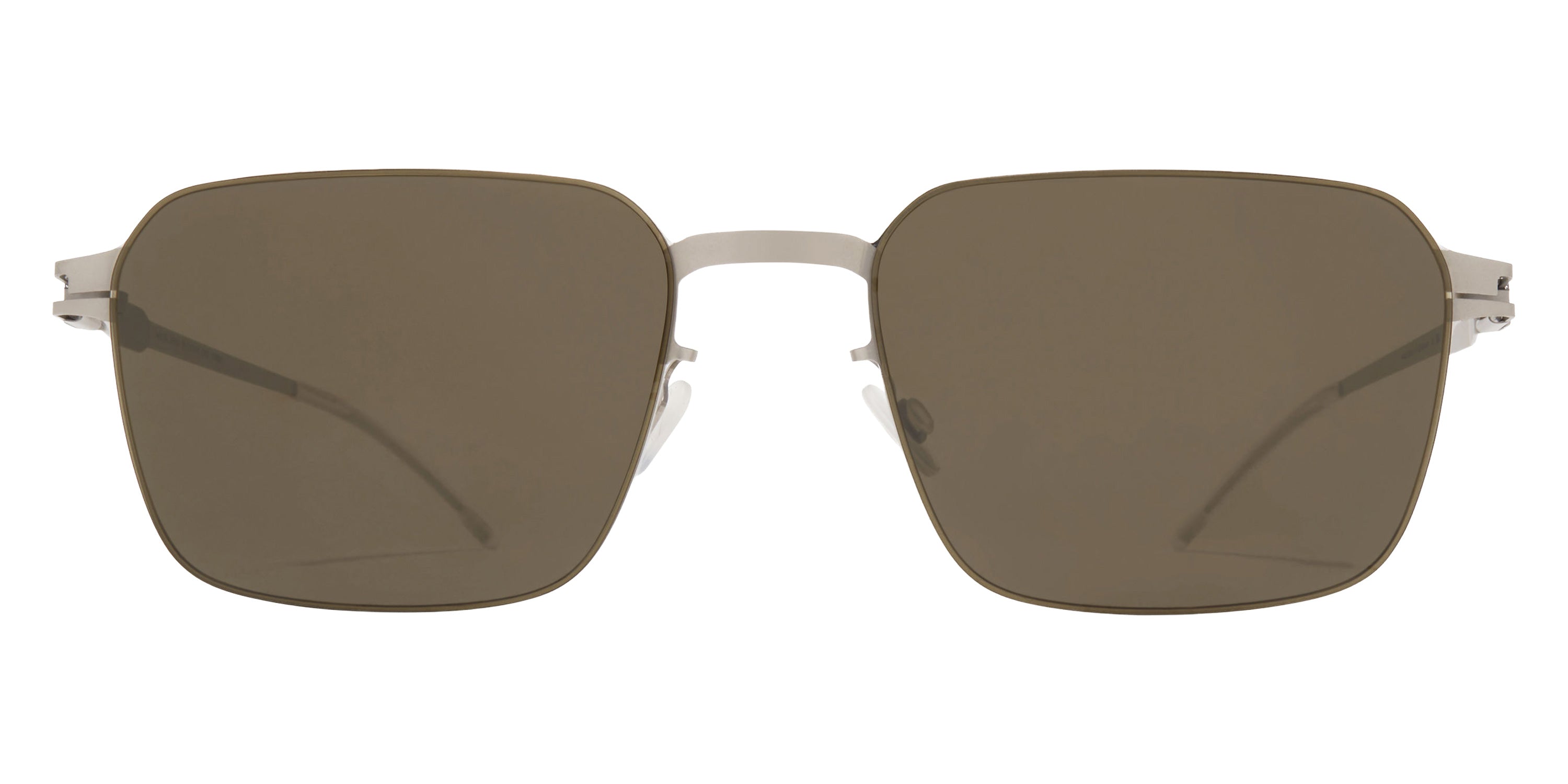 Mykita® ARVIN Sunglasses MYK ARVIN Cashmere Silver/Shiny Silver/Rawbrown Solid CAT3 55 - Cashmere Silver/Shiny Silver/Rawbrown Solid (CAT3)