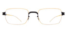Mykita® ASGER MYK ASGER 10089892 - Black/Glossy Gold/Clear Eyeglasses
