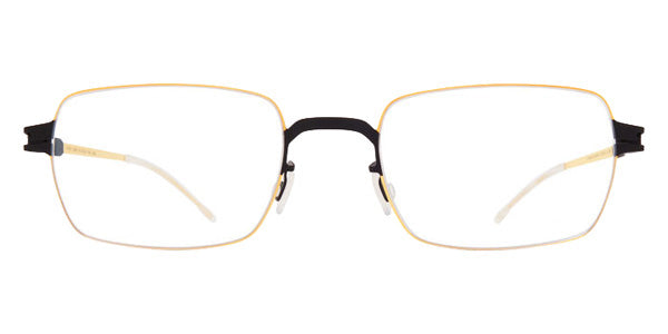 Mykita® ASGER MYK ASGER 10089892 - Black/Glossy Gold/Clear Eyeglasses