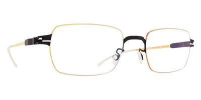Mykita® ASGER MYK ASGER 10089892 - Black/Glossy Gold/Clear Eyeglasses