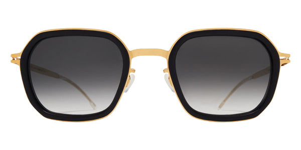 Mykita® BEAM MYK BEAM 10091573 - MH7-Pitch Black/Glossy Gold/Rawblack Gradient Sunglasses