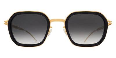 Mykita® BEAM MYK BEAM 10091573 - MH7-Pitch Black/Glossy Gold/Rawblack Gradient Sunglasses